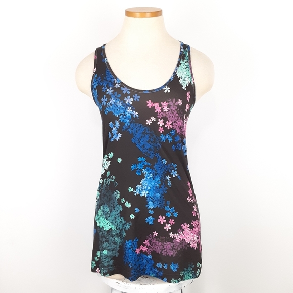 Lululemon Cool Racerback Tank In Floral Print Size 4 - Picture 2 of 8